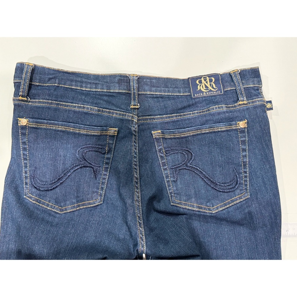 Rock & Republic Kasandra Bootcut Jeans Blue Denim Rx R012396 Size 14 M Mens - Picture 10 of 12